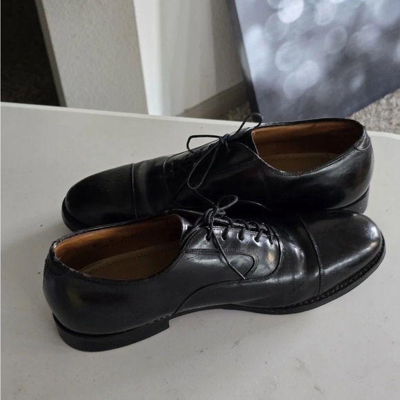 Johnston & Murphy Dress Shoes 8.5 Men Optima Black Leather Lace Up Excellent - Picture 13 of 14